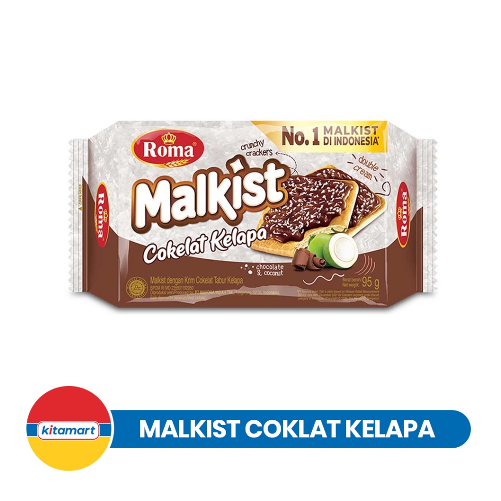 Malkist roma coklat kelapa 95gr