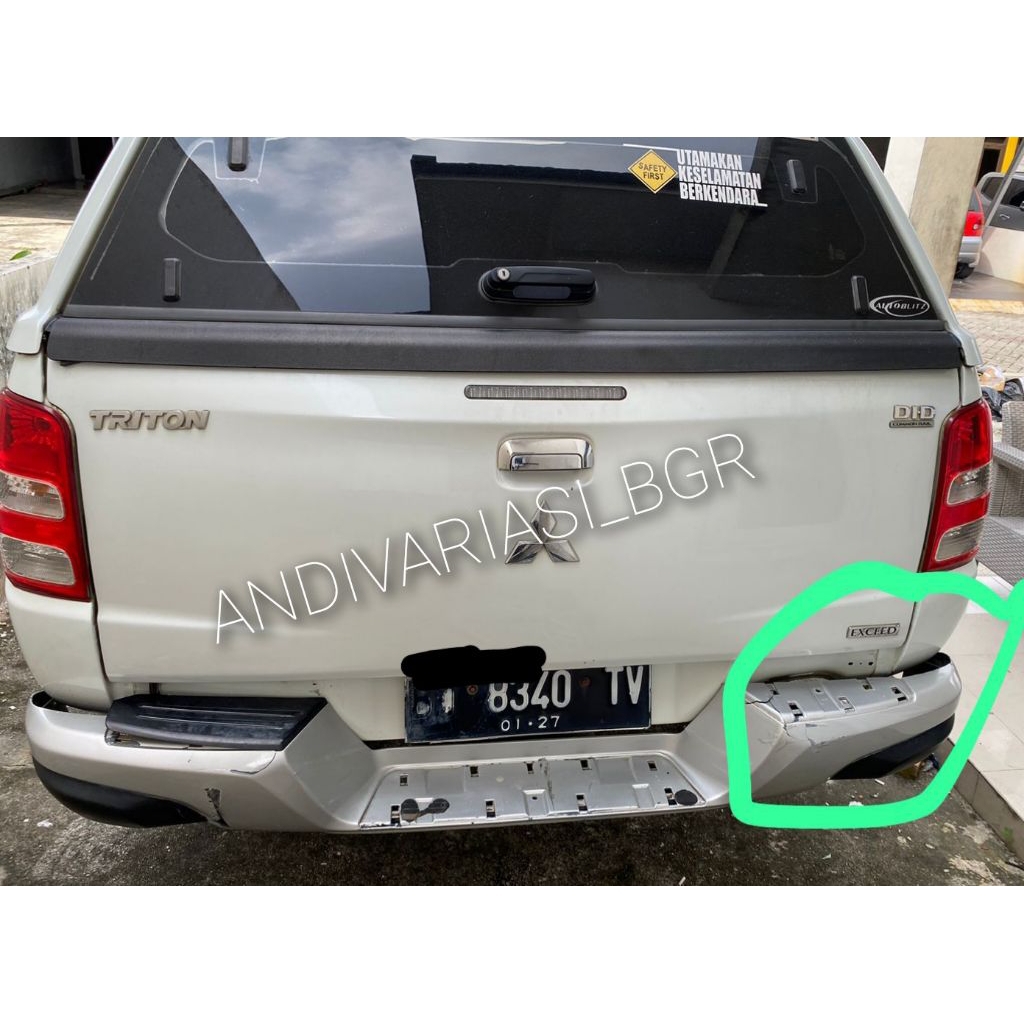 Cover bemper belakang ALL NEW TRITON DC 2015-2019