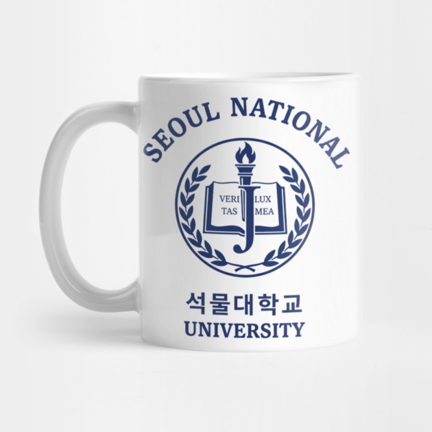 Seoul National University. Korea Varsity Collage Style Design - Seoul University Tea Mug