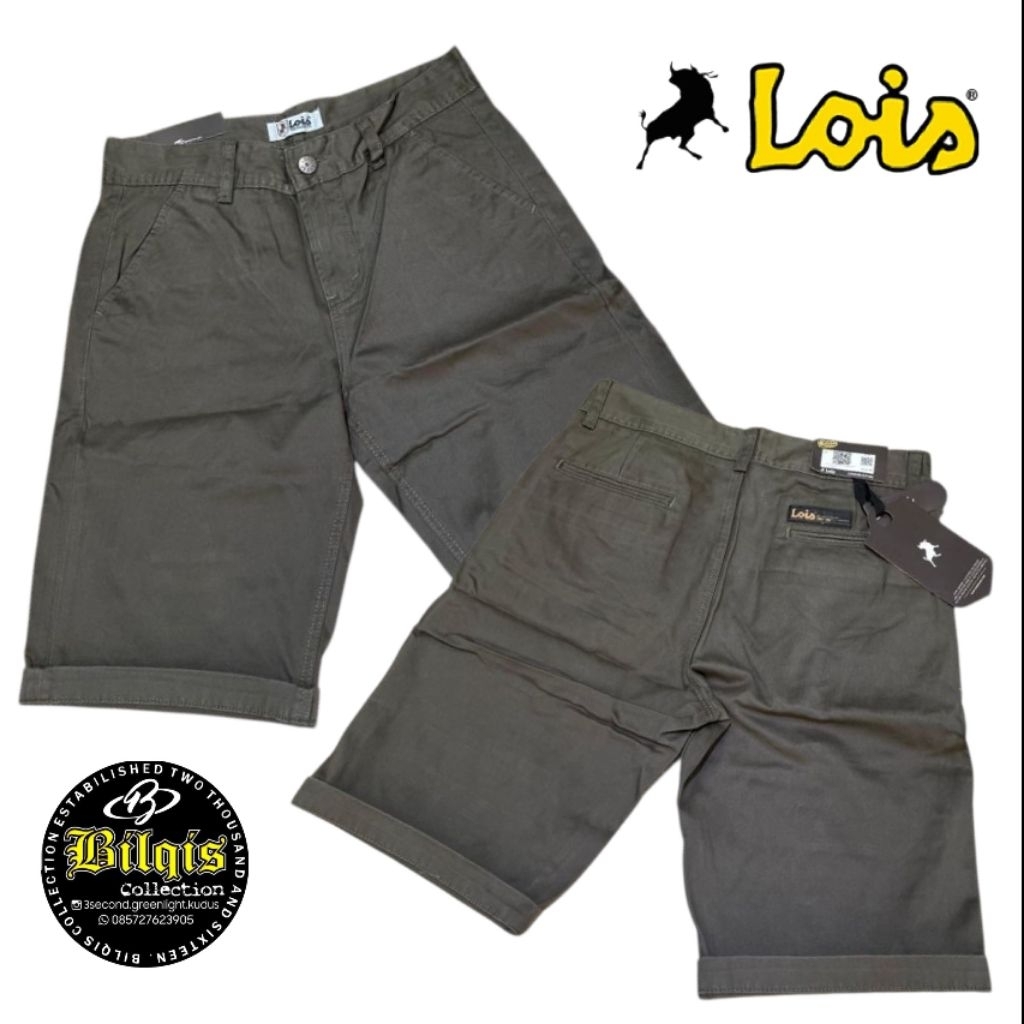 celana pendek chinos lois pria original