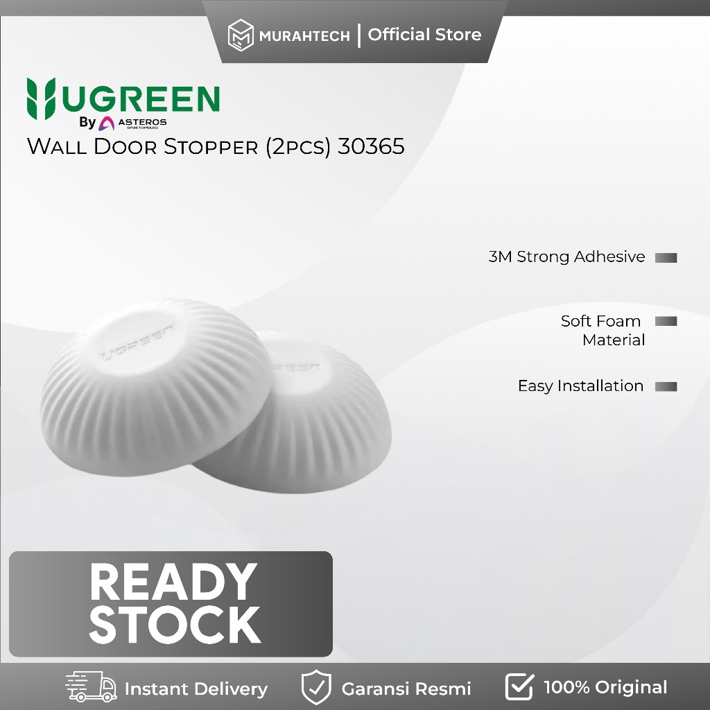 UGREEN 30365 Wall Door Stopper isi 2 pcs Penahan Gagang Bumper Handle Pintu Pengaman Dinding Bahan K