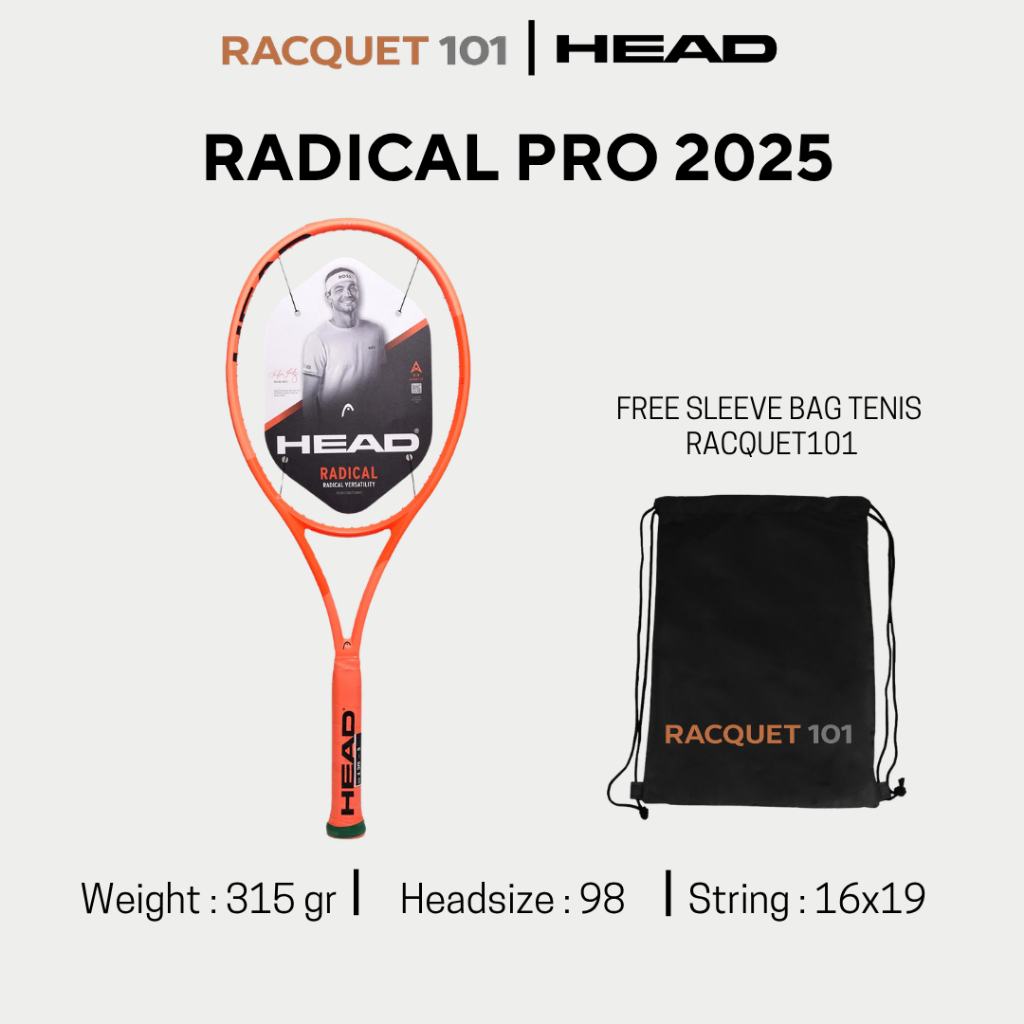 Raket Tennis Head Radical Pro 2025 By Racquet101
