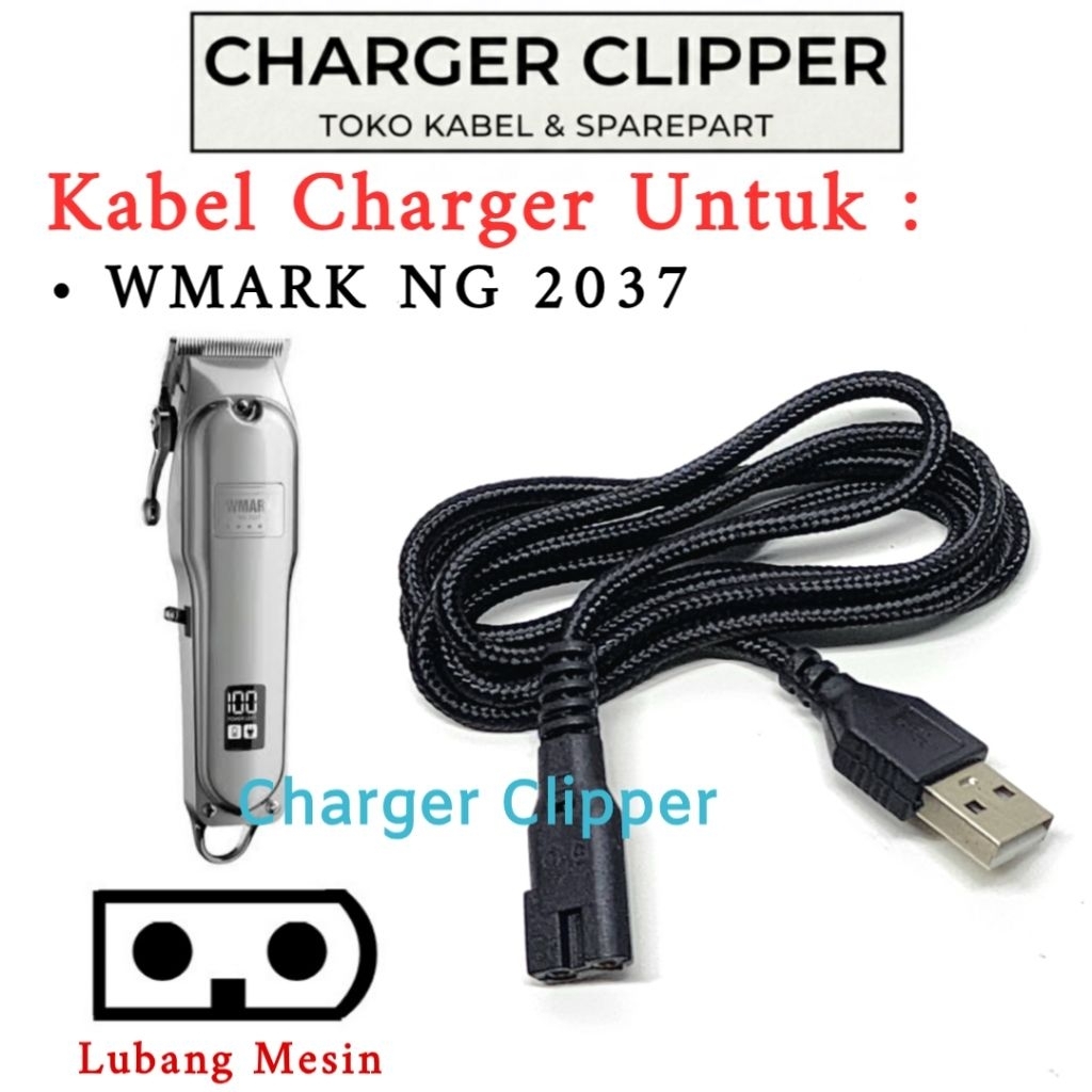 Kabel Charger Wmark NG 2037 Pengisi Daya Mesin Cukur Wmark Charger Clipper #A