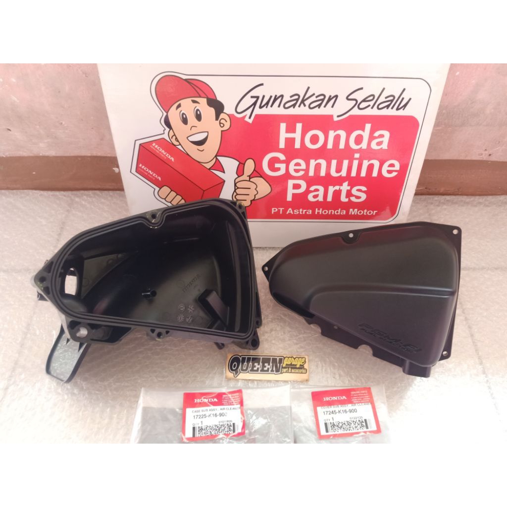 Set Box Filter Udara Honda Beat Fi Scoopy Fi Original 17225K16900-17245K16900