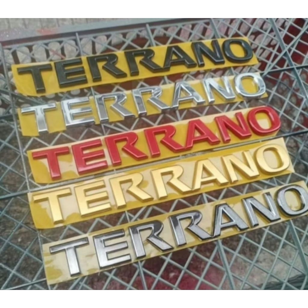 Emblem Terrano Tulisan Terrano Merek Terrano Mobil Nissan Hight Quality Product
