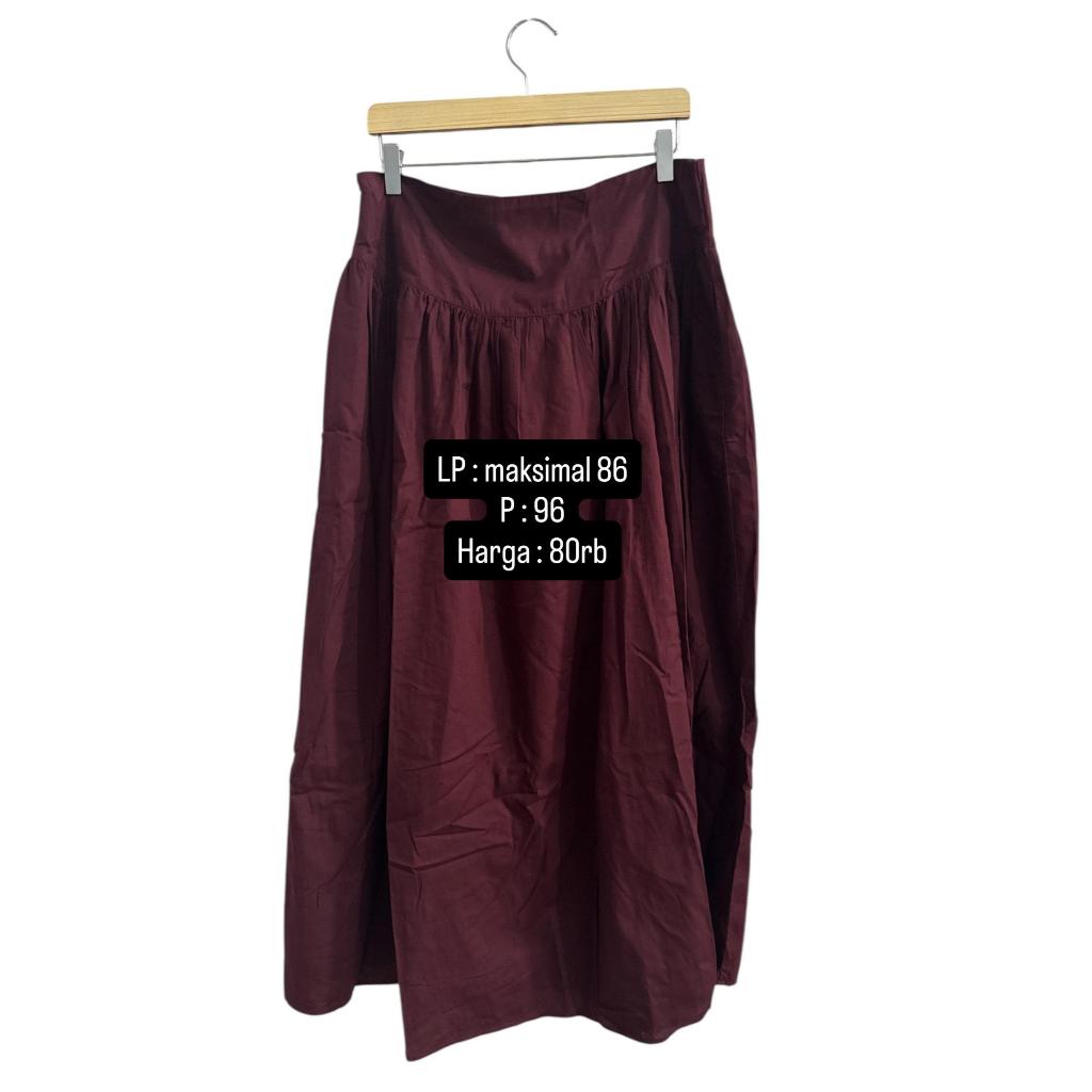 ROK MERAH MAROON HIJABCHIC