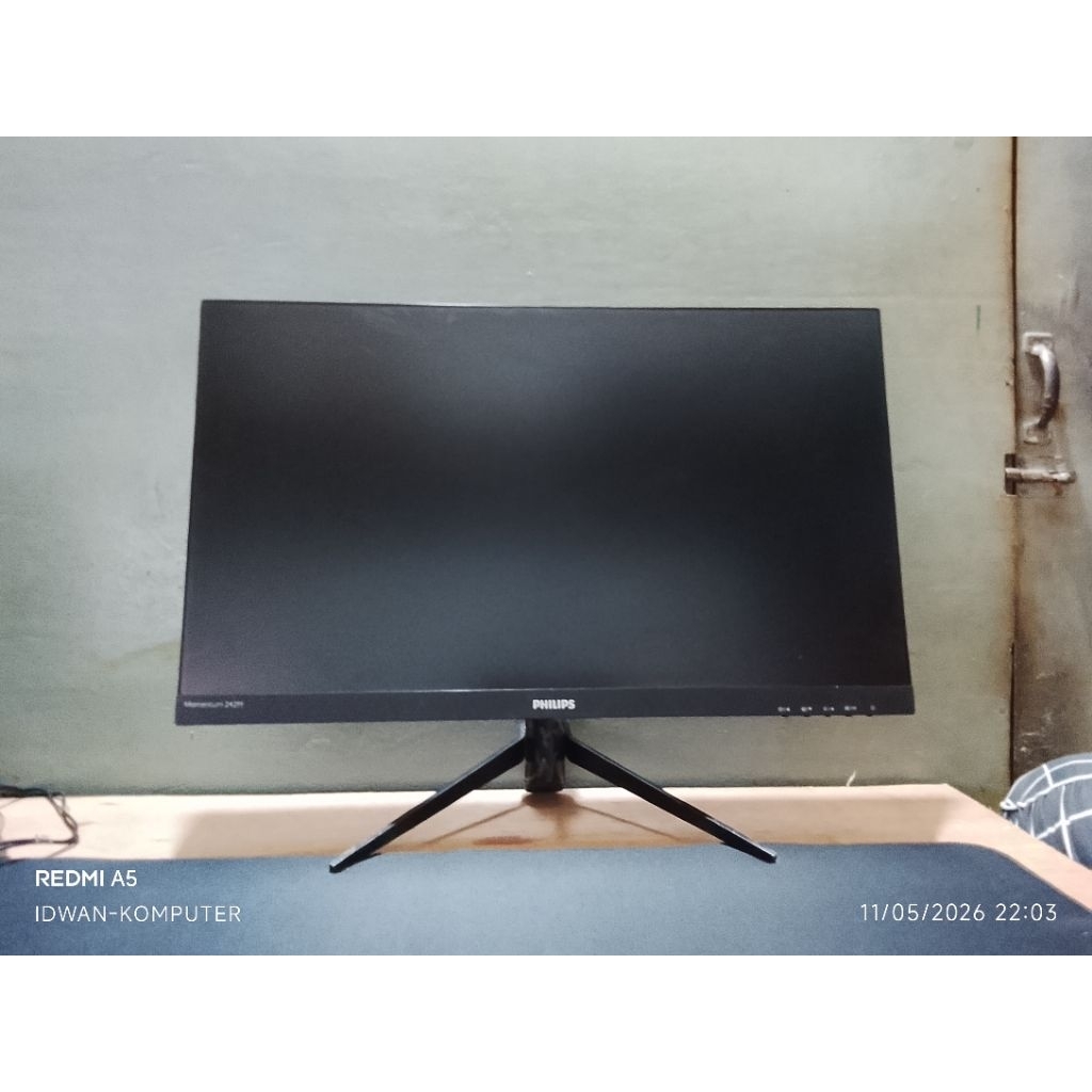 monitor 24 inch Philips 144hz gaming monitor 4k second baik sempurna like new