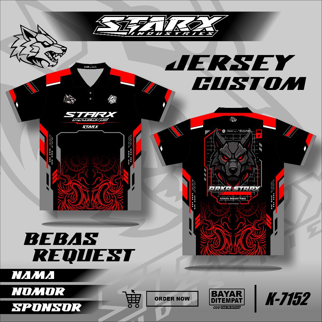 JERSEY RACING Jersey Racing Custom Full Printing Jersey Balap Racing Bisa Custom Jersey Team Racing