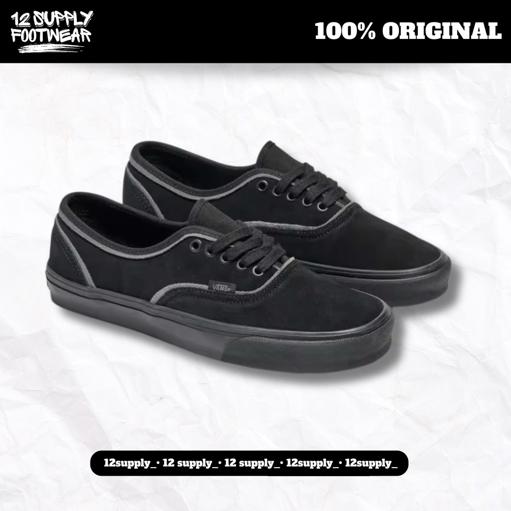 Vans Authentic Silver Black / Grey (Suede)
