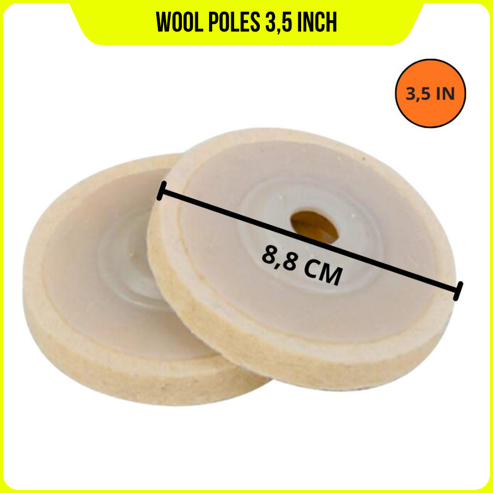 WOOL WOVEN Gerinda Poles Wool poles gerinda 3,5 Inch Poles Gerinda