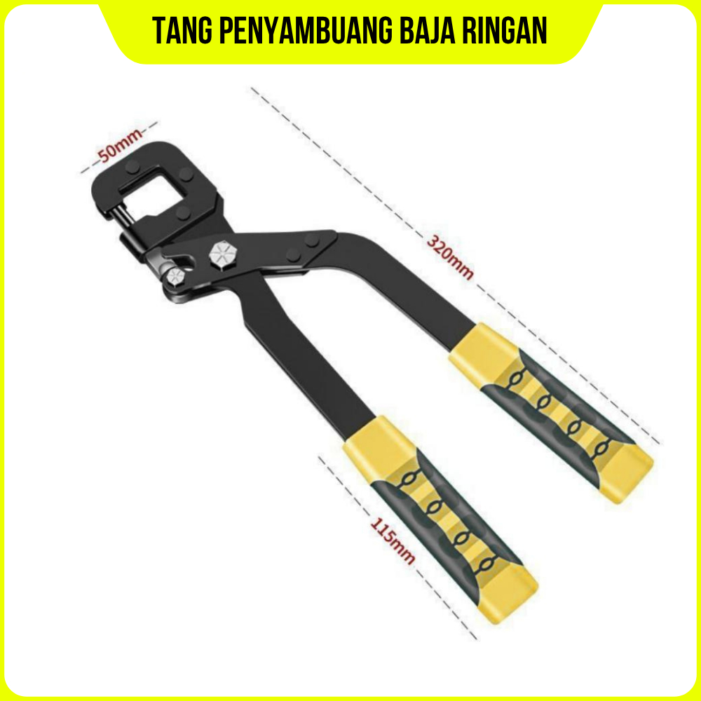 Tang Jepit Baja Ringan UK 12Inch Besi Hollow Partisi Spandek Bondek Stud Crimper