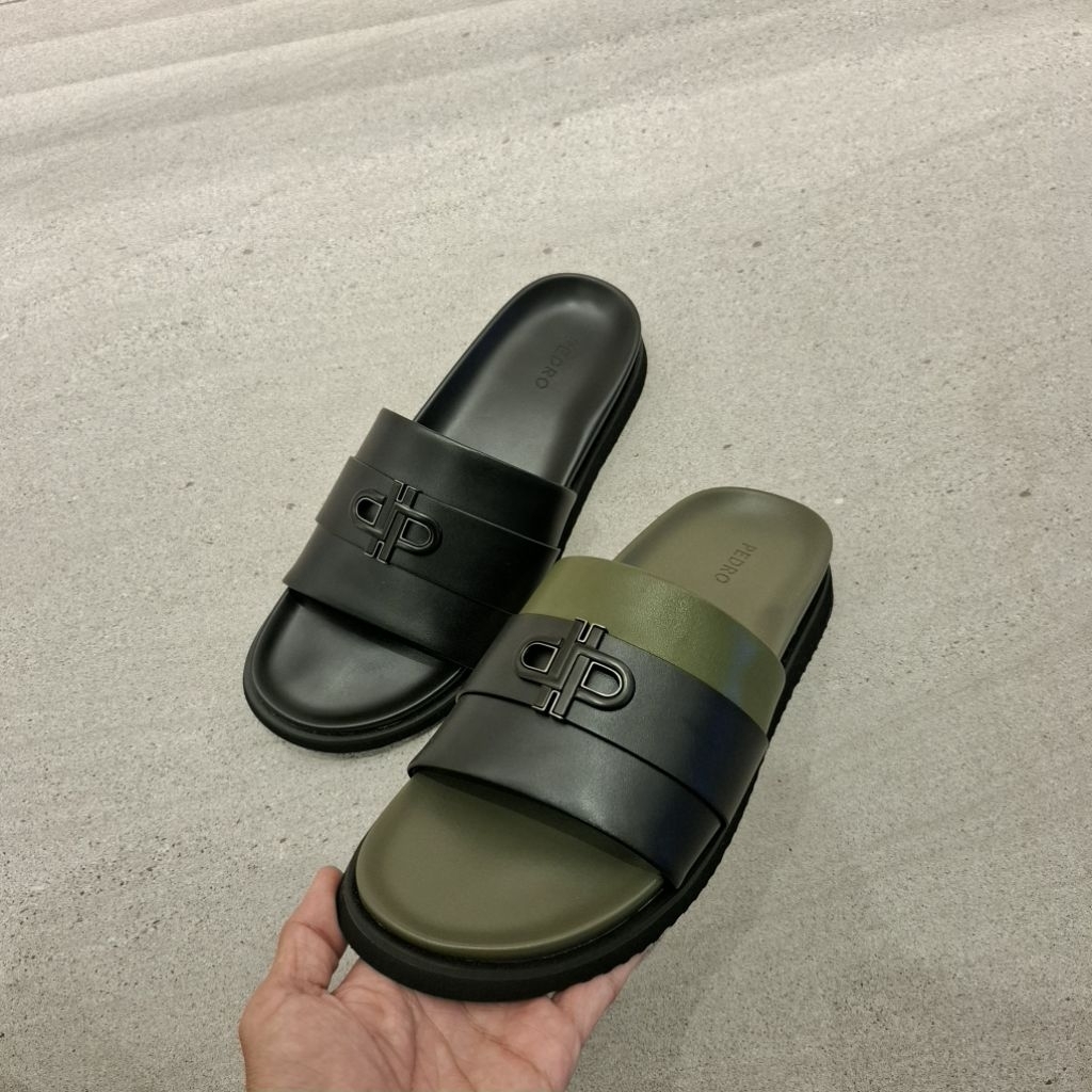 Pedro Men's Slider Sandal Authentic - Sendal Selop Pria Best Seller Desain Simple & Mewah Untuk Dail