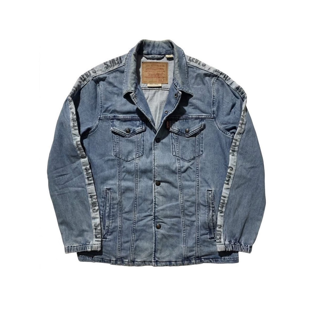 Levis Track Coach Stripe Trucker Jacket