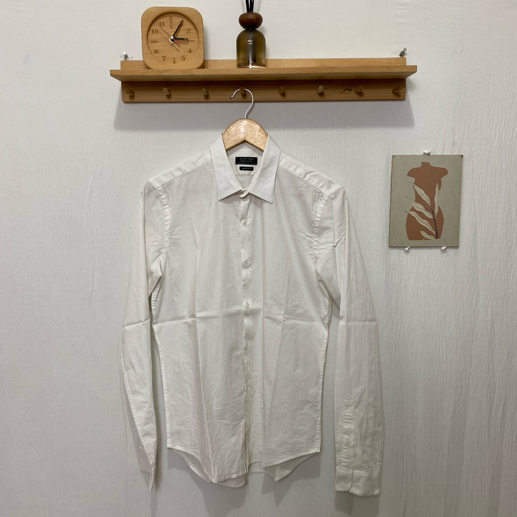 kemeja panjang pria ZARA MAN original size L kondisi bagus