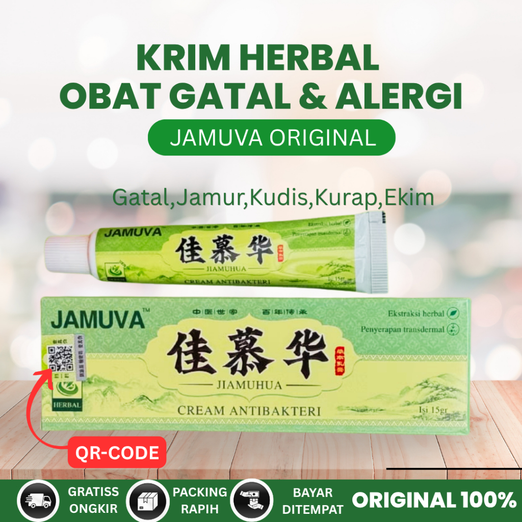 Salep Gatal Cina Ampuh Jamuva Original Mengobati Gatal Eksim,Jamur,Kurap,Kudis,Psoriasis,Gatal Selan