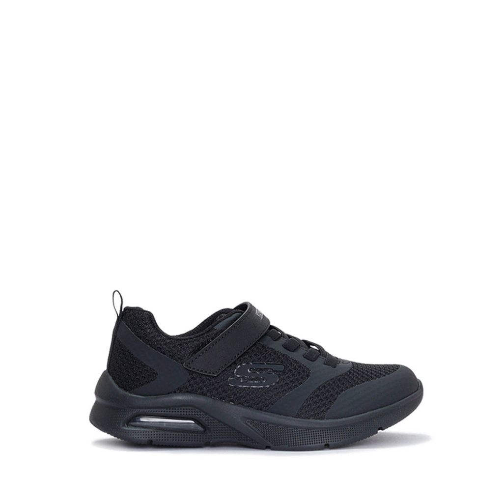 Sepatu Skechers Kids Microspec Max Girls's Full Black Shoes - Black Original SKE303543LB