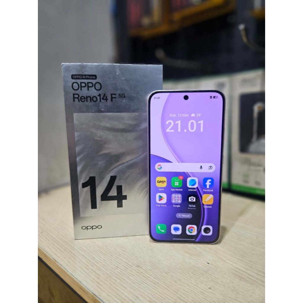 OPPO RENO 14F 5G 8/256 FULLSET (SECOND)