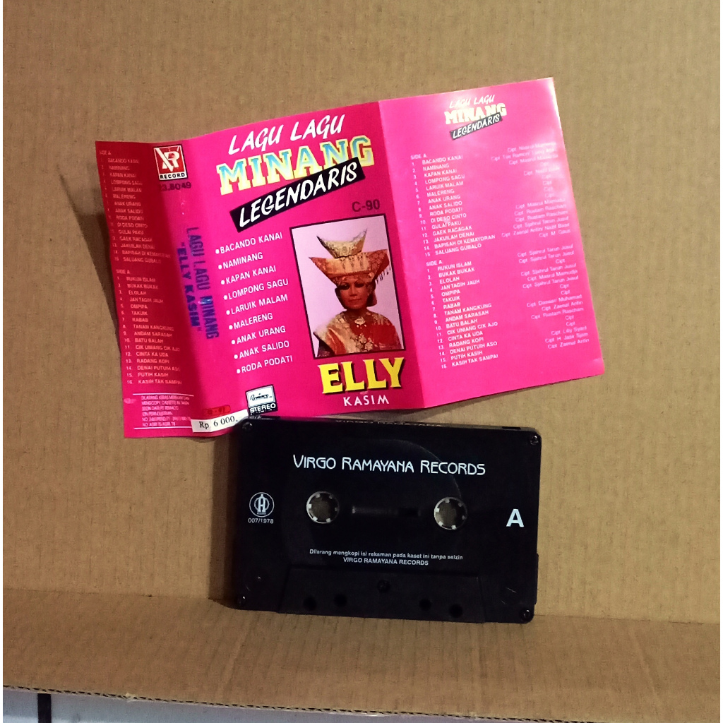 ELLY KASIM - LAGU LAGU MINANG LEGENDARIS - Kaset