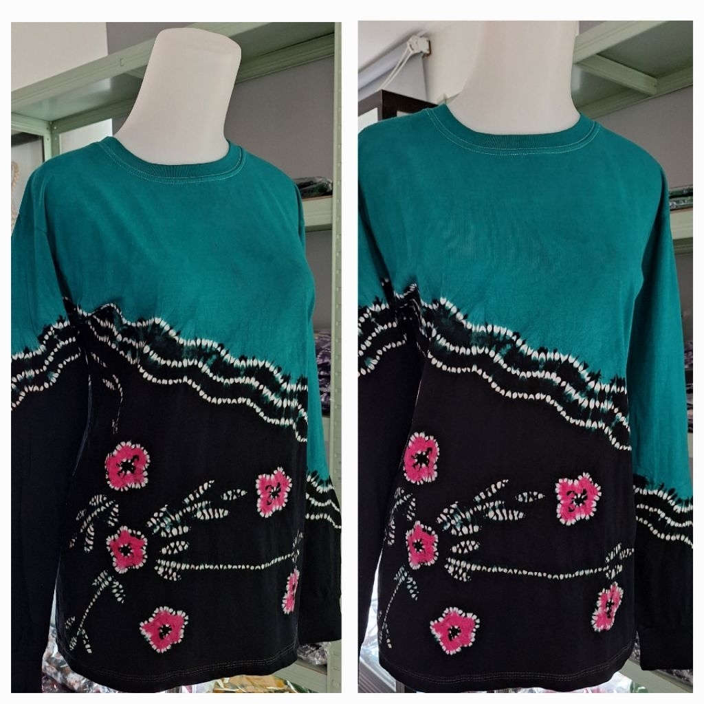 Kaos Batik Sasirangan Bahan Katun Combeds 24s Merk Gaggi Seragam Senam Olahraga Senam Lari Jogging P