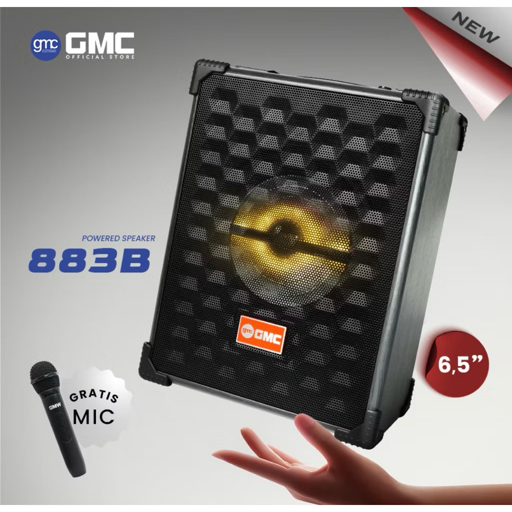 speaker gmc 883B , salon gmc 6.5inch ,suara jernih bass mantap,spiker,speaker