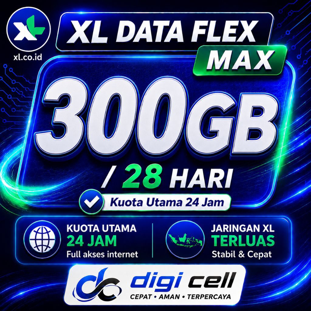 PAKET DATA XL FLEX MAX MURAH 300GB