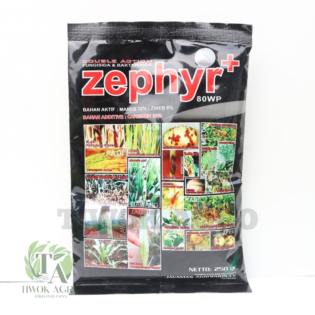 Zephyr+ 80 WP 250gr Fungisida & Bakterisida Sistemik - Obat Kresek & Blas