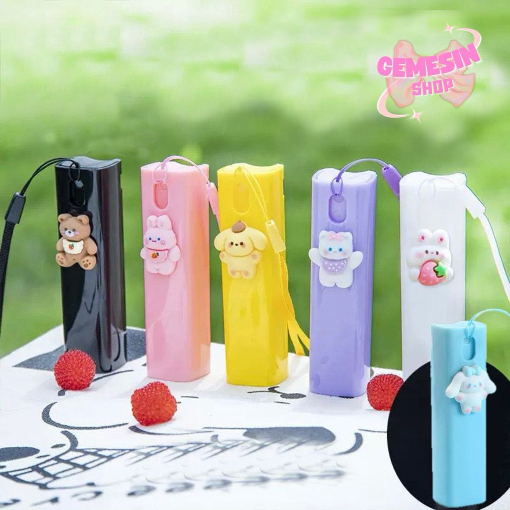 Botol Spray Semprotan Parfum Sanitizer Isi Ulang 10 ML Untuk Cairan Imut Manis Cantik Motif Warna Wa