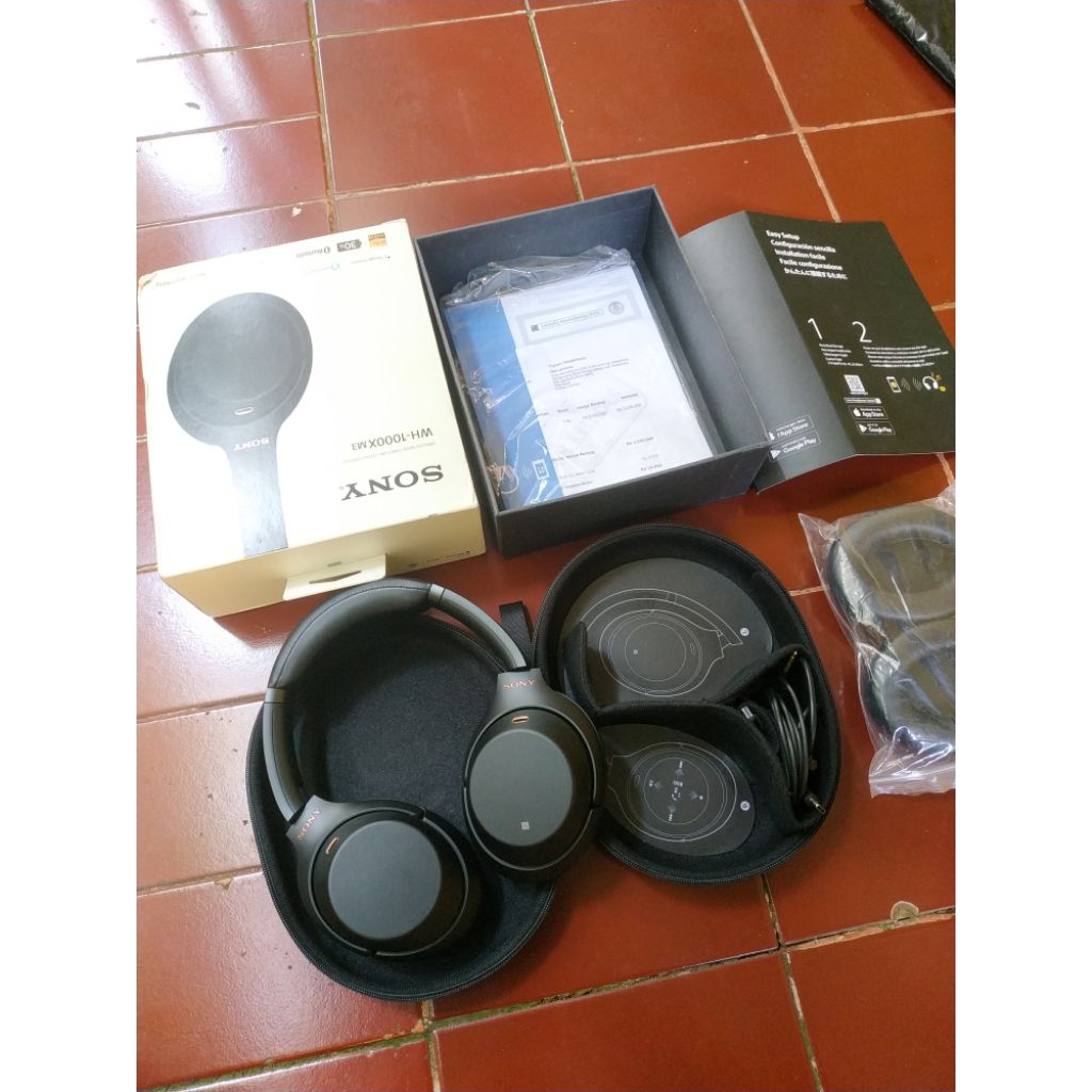 Sony WH-1000XM3 1000XM3 Headphone wireless bluetooth ANC Noise Cancelling headset original bekas fla