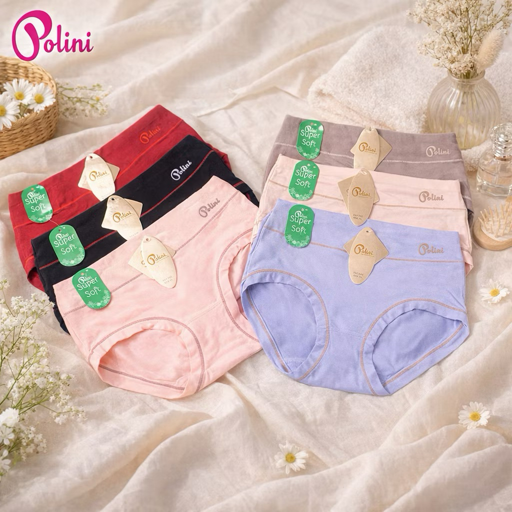 12Pcs CD Polini Celana Dalam Wanita Midwaist 1232 2832 1283