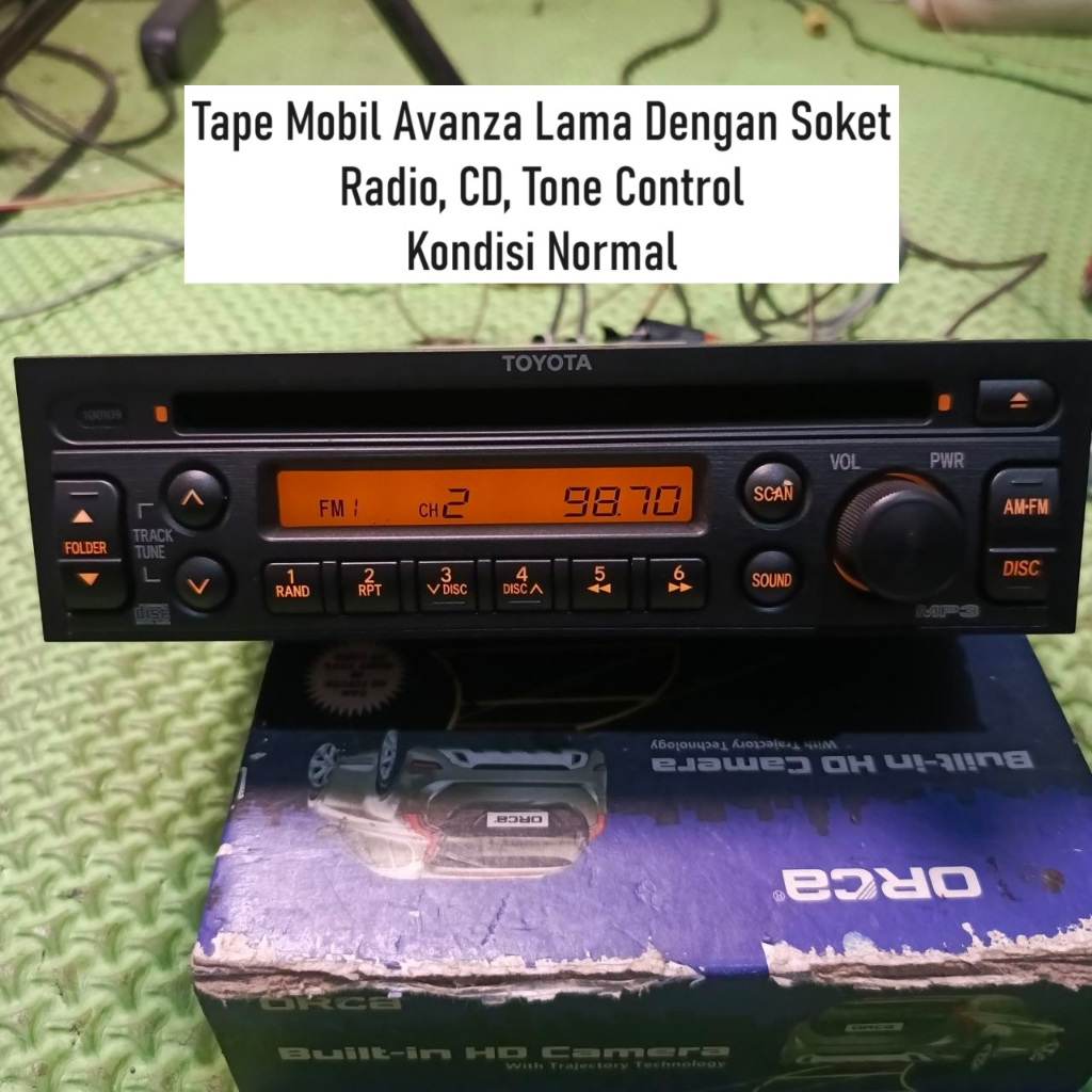 Tape Mobil Original Toyota Avanza Lama | Head Unit Avanza Lama Jadul | Dengan Soket