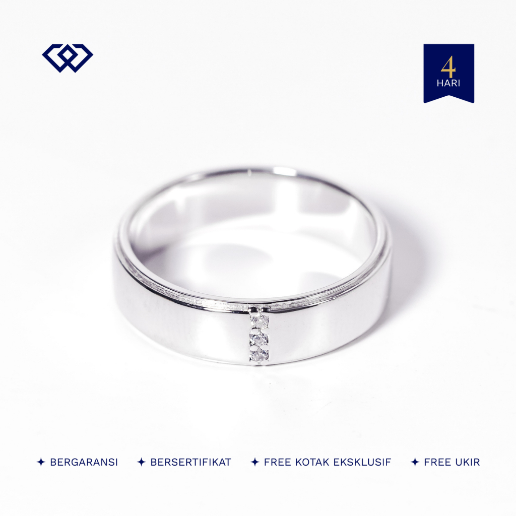 Winata Jewelry Cincin Cowok Nikah Kawin Perak Silver