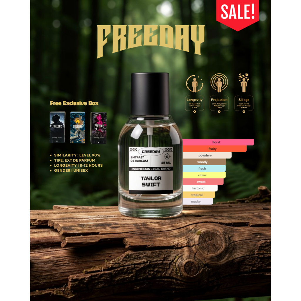 FREEDAY TYLR SWIFT EXTRAIT DE PARFUM 35ML FREE BOX