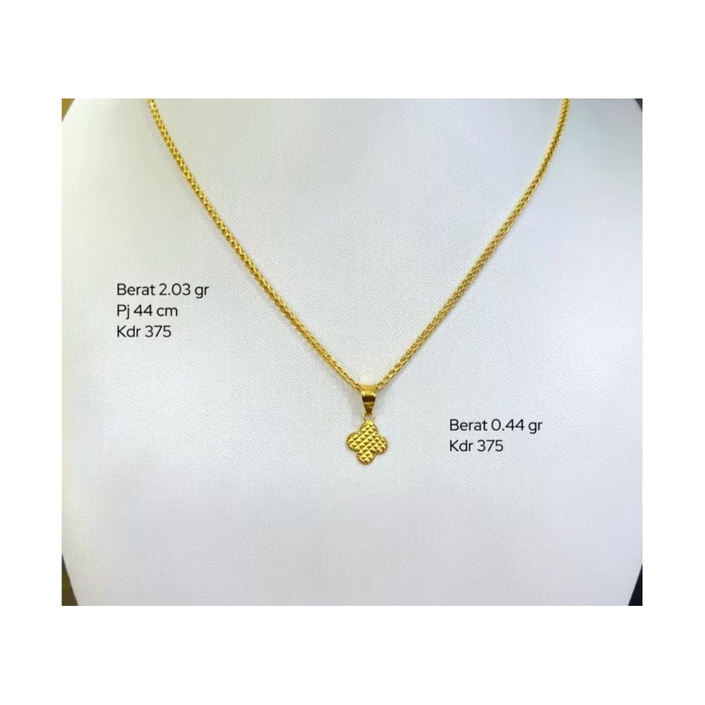 kalung emas emas muda 375