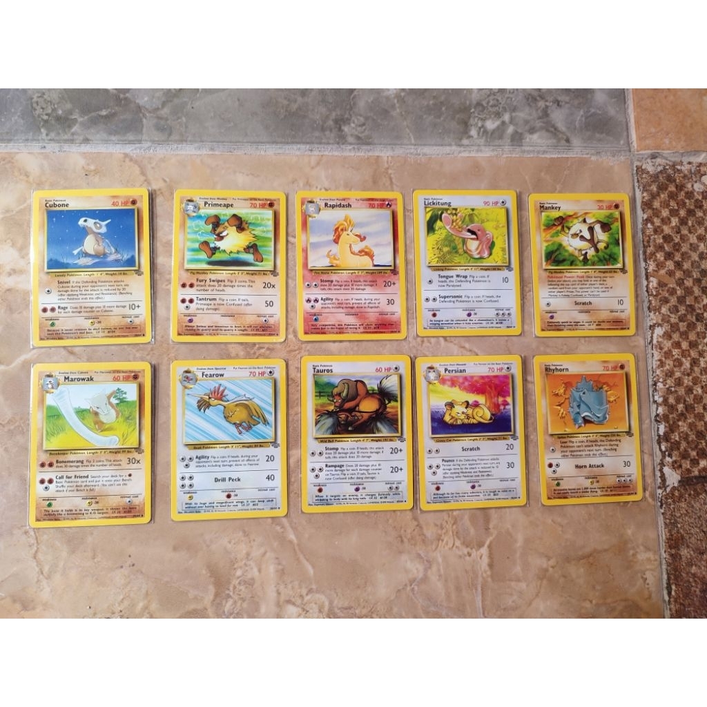 kartu pokemon junggle set vintage