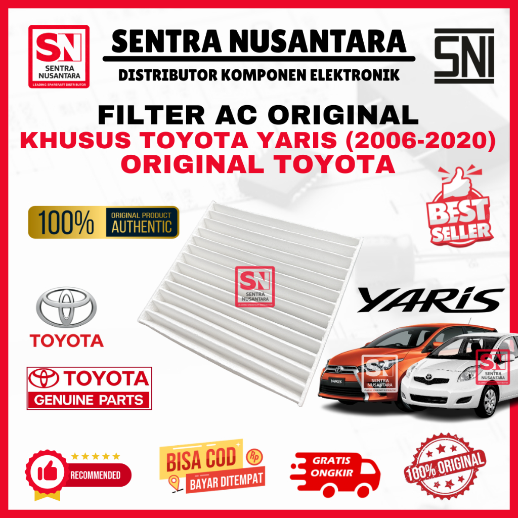 FILTER AC TOYOTA YARIS 2006-2020 ORIGINAL | AC FILTER KABIN TOYOTA YARIS ASLI 2006 s/d 2020  | CABIN