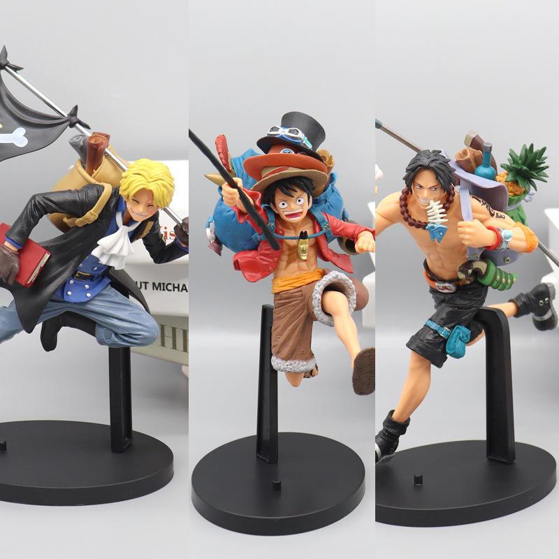 Action Figure One Piece Trio ASL Set Isi 3pcs Miniatur PVC 20cm Standbase Included Petualangan One P