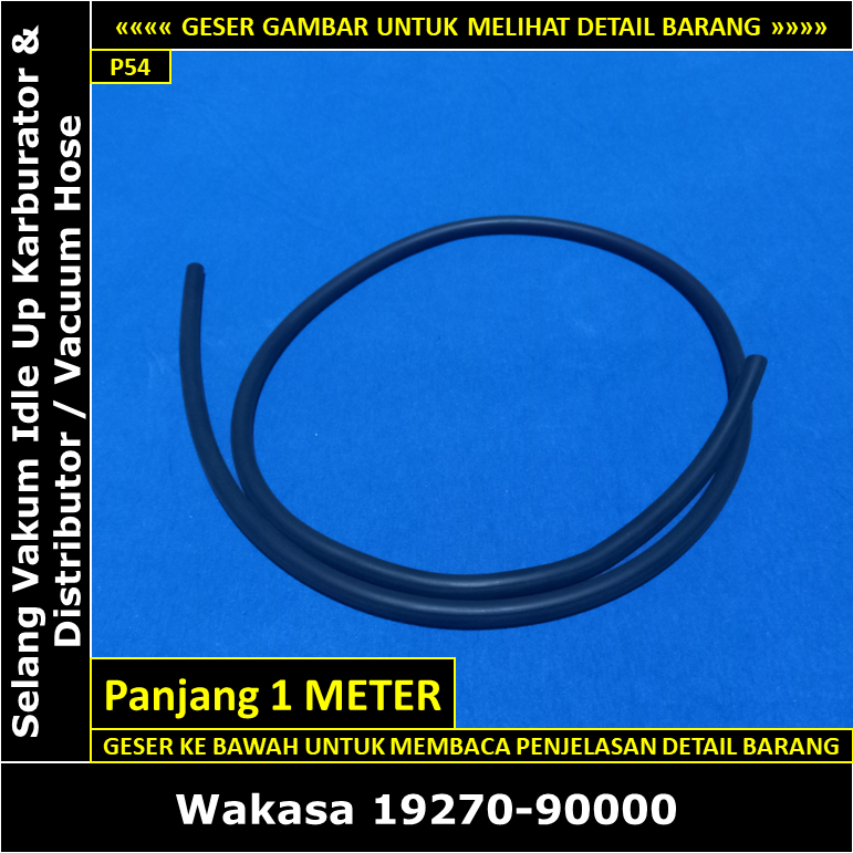 Selang Vakum Idle Up Karburator & Distributor Toyota Great Corolla 1300 cc 1991-1995 EE100 Wakasa 19