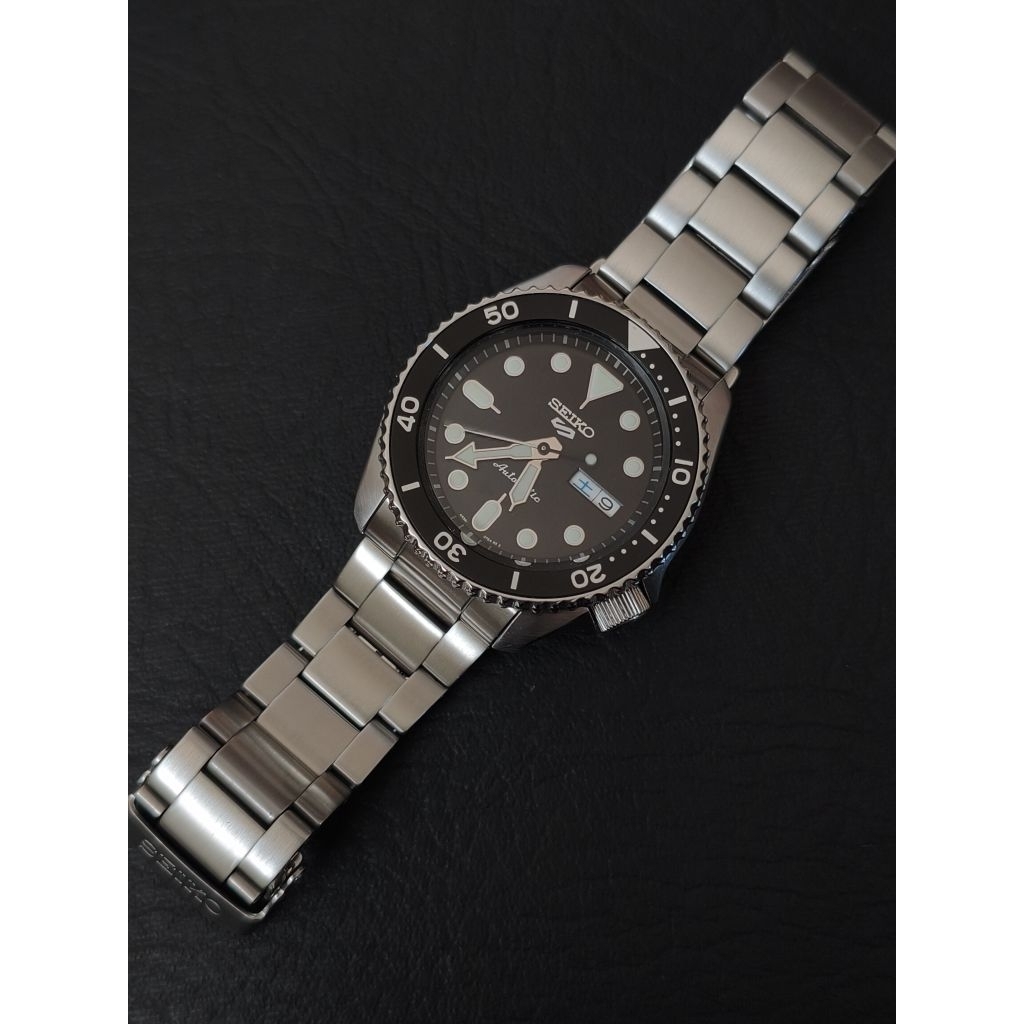 Seiko 5 Sports SRPD55K1 5KX Black Dial Automatic Second Original LIKE NEW Fullset + Tag