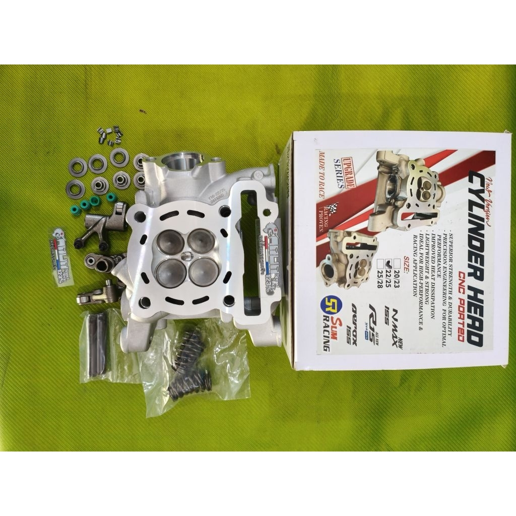 blok cylinder head sum racing nmax aerox 22 25