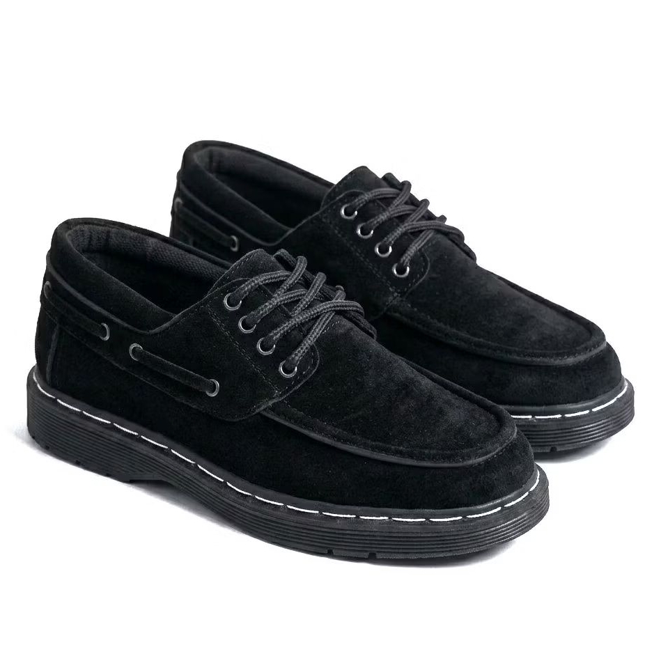 NYKRMN - Sepatu Formal Oxford Suede Pria Boat Shoes Kerja