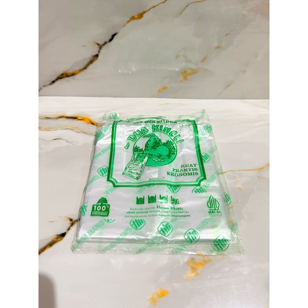(1 Pack) Plastik Kincli Bening 15 Plastik Makanan Kresek Putih