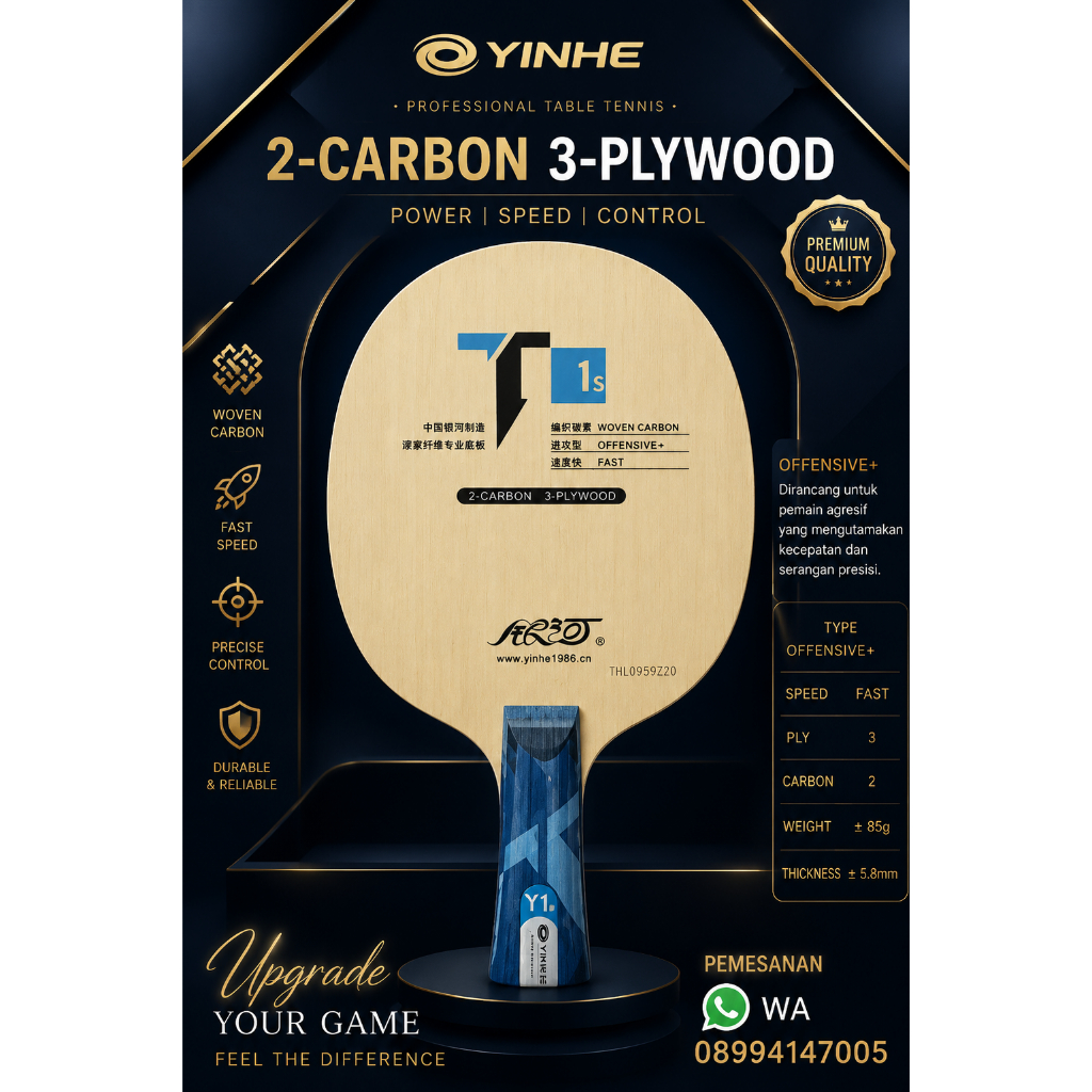 Kayu Pingpong Yinhe T1s