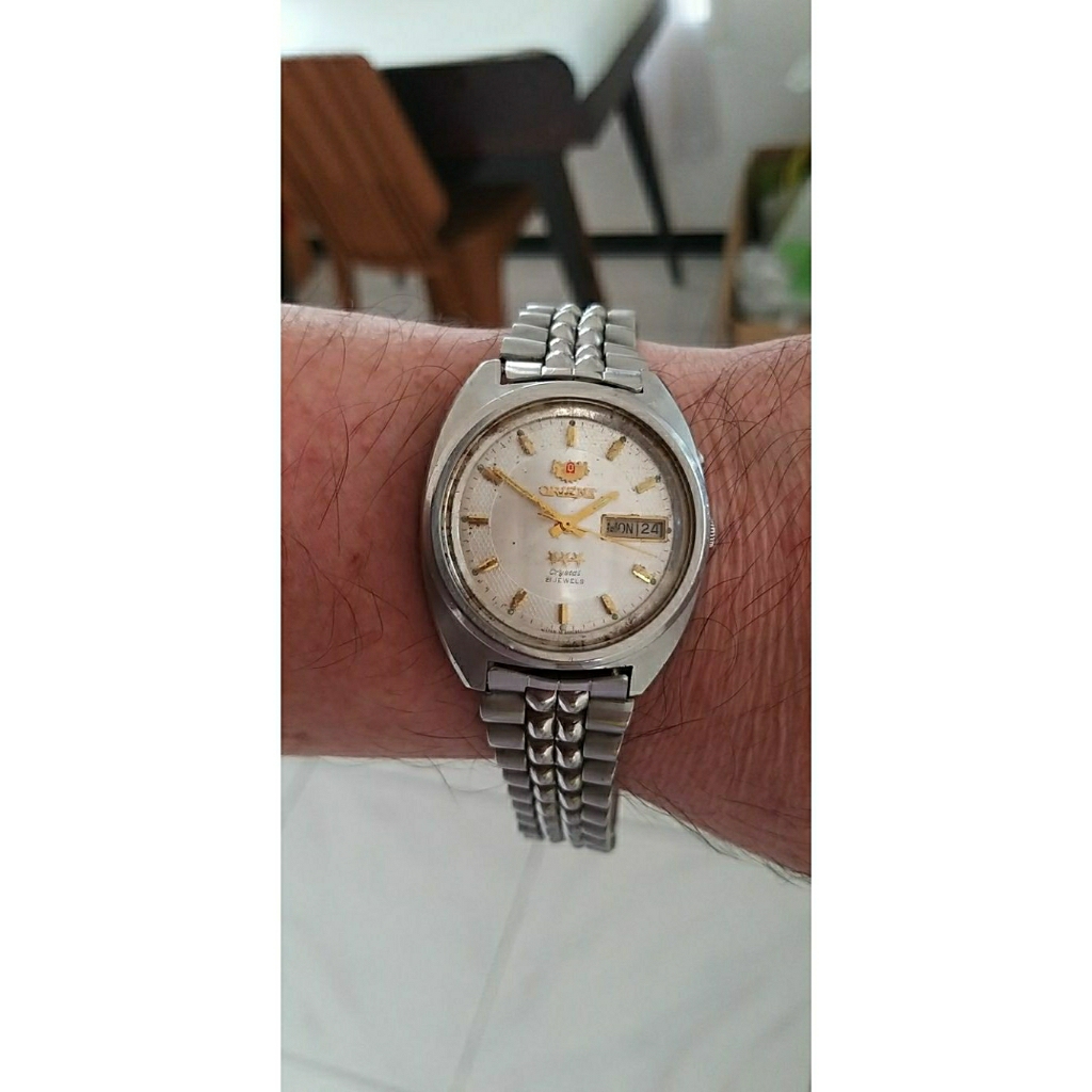 Jam Tangan Orient Tri Star White Dial/ Prisma kaca/White dial/100% original/Unisex