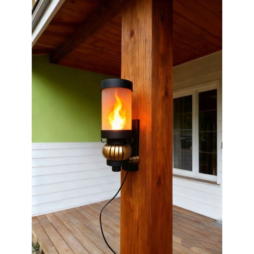 TERLARISS !!!  LAMPU HIAS TEMPEL DINDING / LAMPU PILAR /LAMPU API/LAMPU TERAS/ LAMPU API