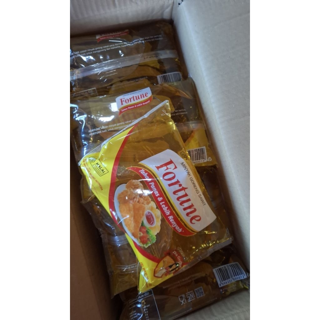 minyak fortune kemasan 1 liter 1dus 12pcs