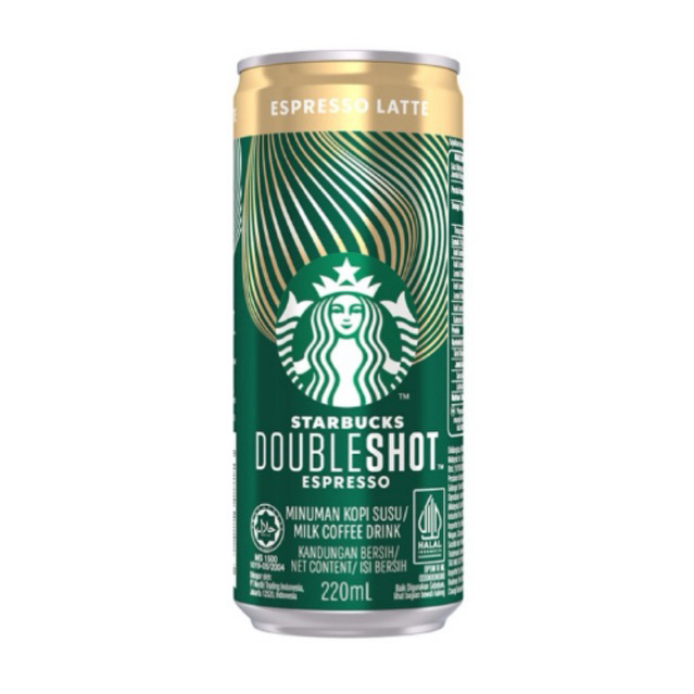 Starbuck Doubleshot Minuman Kopi Espresso latte kaleng 220ml