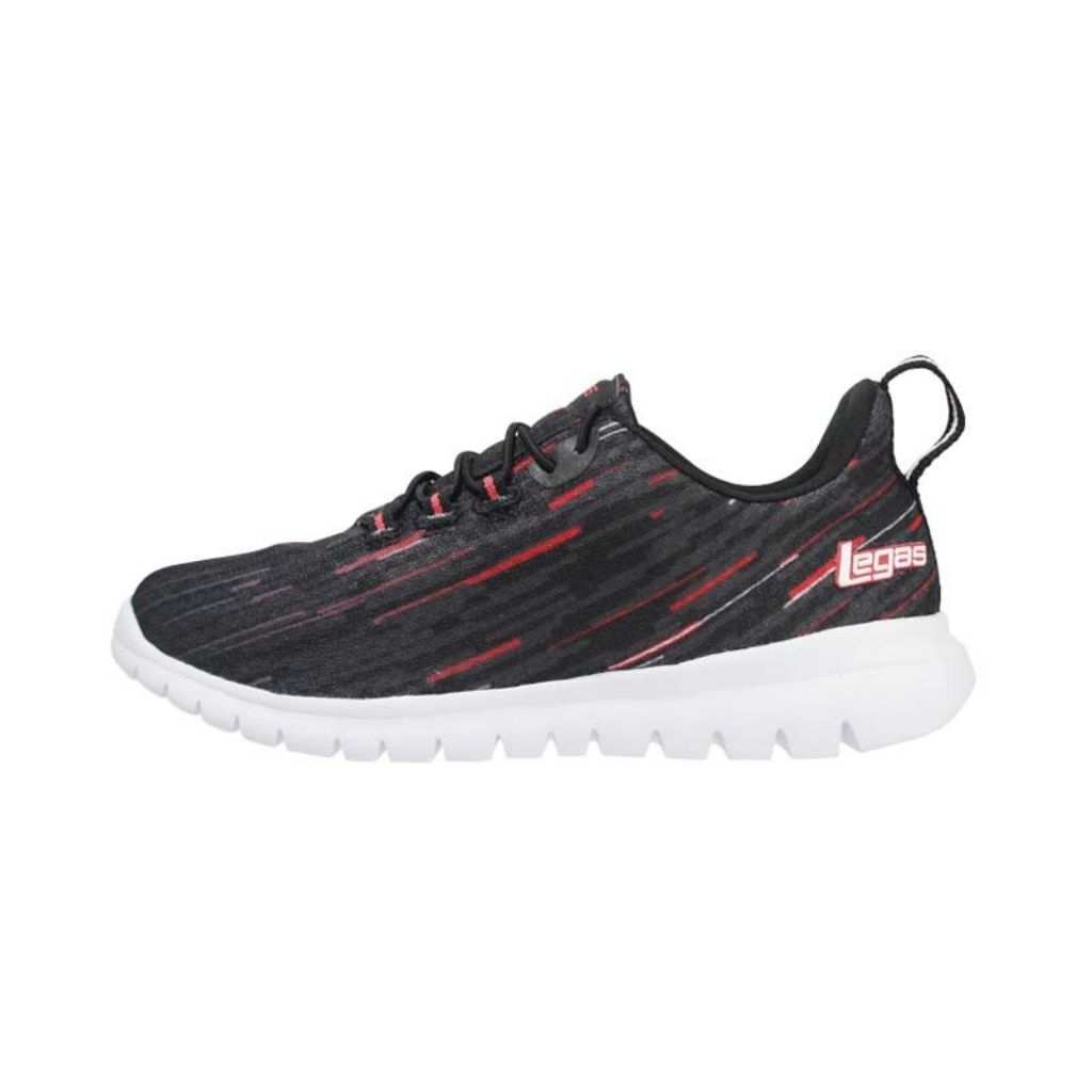 Sepatu League Legas Fit LA W Hitam Running Shoes Wanita Original