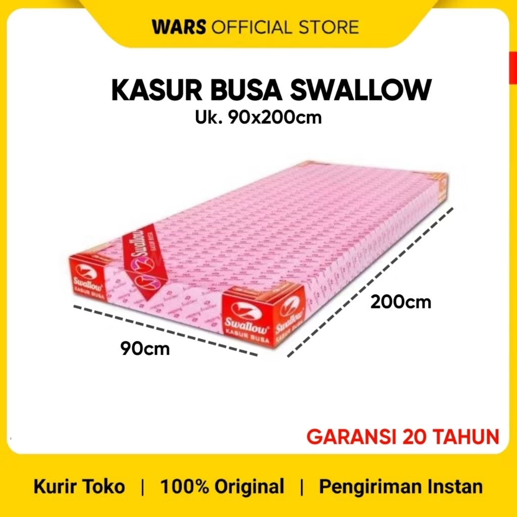 [200x90x15] Kasur Busa Swallow Garansi 20 Tahun Anti Kempes Bandung