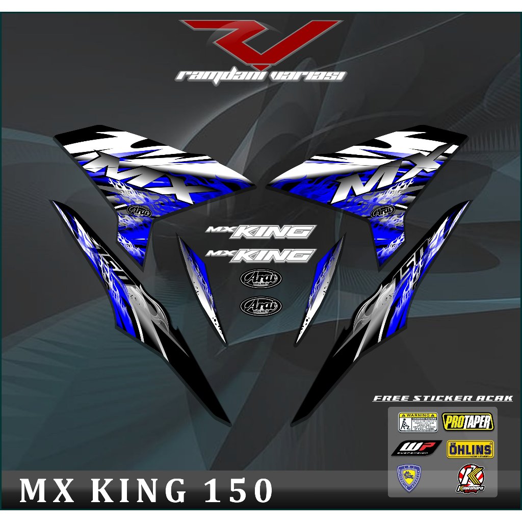 STRIPING JUPITER MX KING 150/STIKER MX KING/VARIASI STIKER MX KING 150 EXCITER