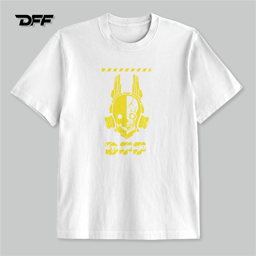 DFF - Cyberpunk Yellow Regular White T-Shirt